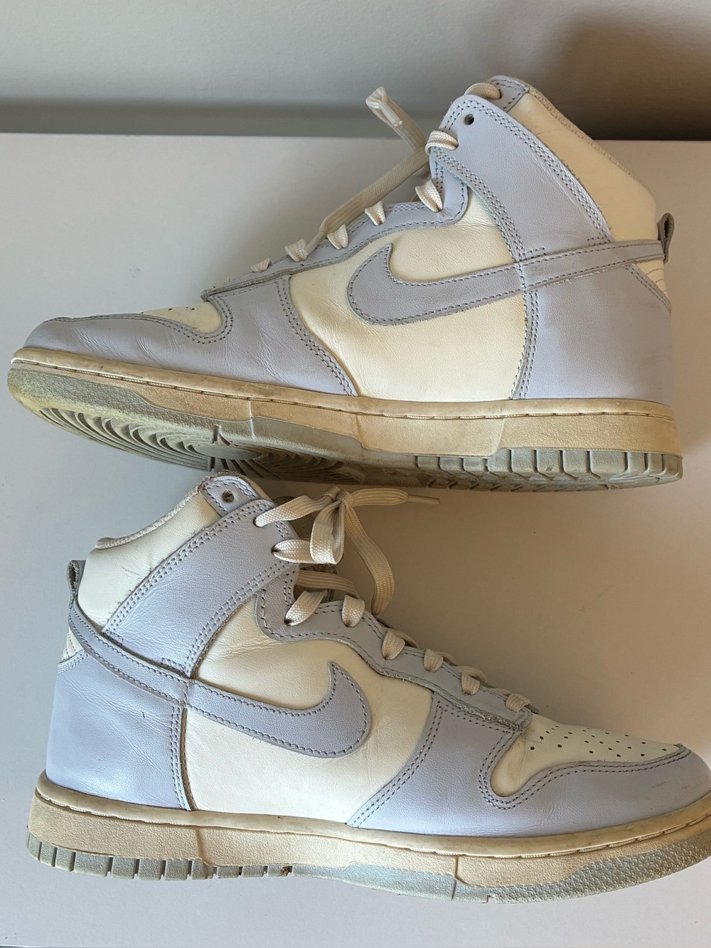 Nike Dunk High Football Grey Sail Women's High Top Sneakers Size 8 - Picture 3 of 6